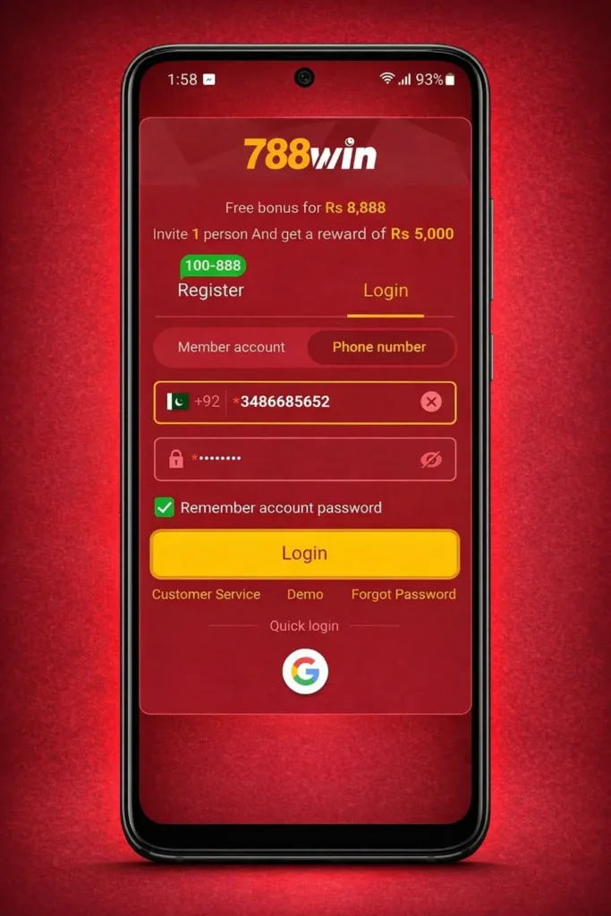 Home page 11 788WIN app message center showing invite friends bonus, VIP membership privileges and official website announcements