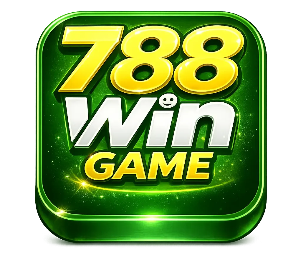 788 win game logo design with 3d in high quality
